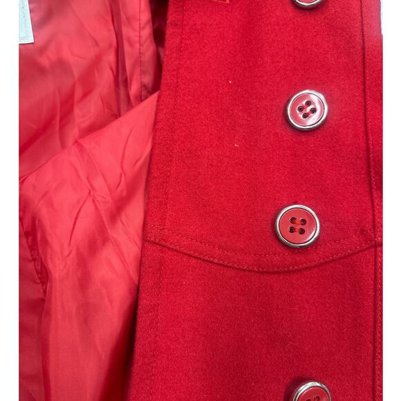 G by Guess Coat Red XL Belted Wool Blend - Picture 5 of 12